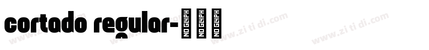 cortado regular字体转换
